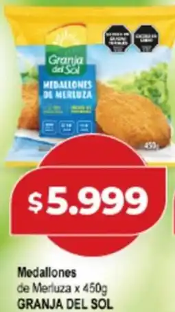 Supermayorista Vital Granja del sol medallones de merluza oferta