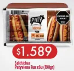 Supermayorista Vital Patyviena fun salchichas oferta