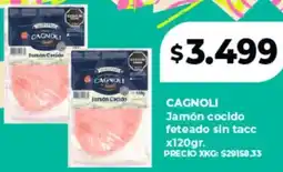 Supermayorista Vital Cagnoli jamón cocido feteado sin tacc oferta