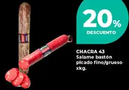 Supermayorista Vital Chacra 43 salame bastón picado fino/grueso oferta