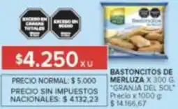 Carrefour Granja del sol bastoncitos de merluza oferta