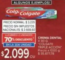 Carrefour Colgate triple accion crema dental oferta