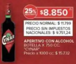 Carrefour Cynar aperitivo con alcohol botella oferta