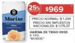 Carrefour Morixe harina de trigo 0000 oferta