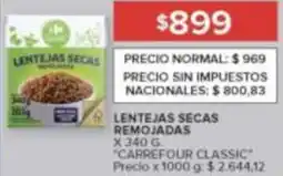Carrefour Carrefour classic lentejas secas remojadas oferta
