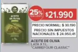Carrefour Carrefour classic aceite de oliva lata oferta