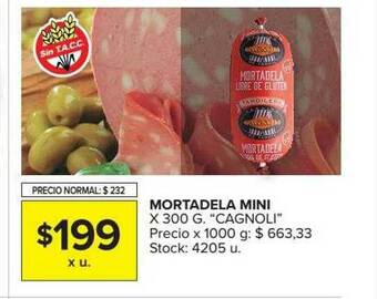 Carrefour Market Mortadela Mini Cagnoli oferta