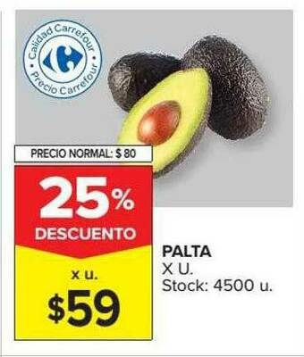 Carrefour Market Palta 25% Descuento oferta