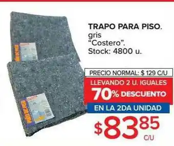 Carrefour Market Trapo Para Piso Gris Costero oferta