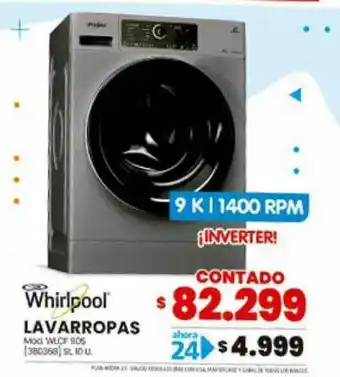 Trabuco Hogar Lavarropas Whirlpool oferta