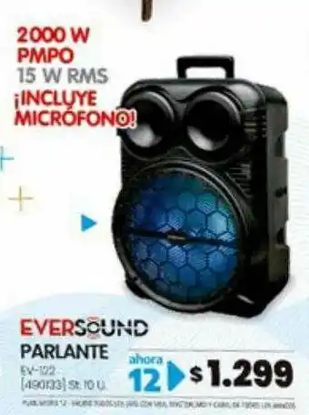 Trabuco Hogar Eversound Parlante Ev-122 oferta