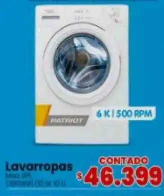 Trabuco Hogar Patriot Lavarropas 6 K 500 Rpm oferta