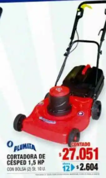 Trabuco Hogar Plumita Cortadora De Césped 1.5 Hp oferta