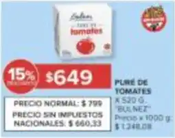 Carrefour Bulnez puré tomatoes oferta