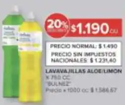 Carrefour Bulnez lavavajillas aloe/limon oferta