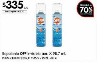 Disco Repelente off oferta