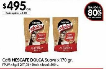 Disco Cafe nescafé dolca 170g oferta