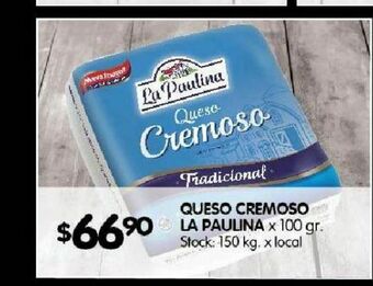 Disco Queso cremoso la paulina oferta