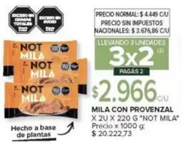 Carrefour Not mila con provenzal oferta