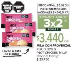 Carrefour Not chicken mila con provenzal oferta