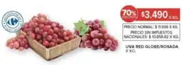 Carrefour Uva red globe/rosada oferta