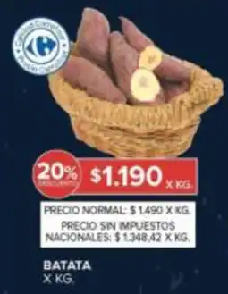 Carrefour Batata oferta