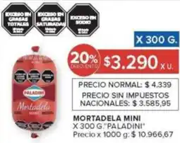 Carrefour Paladiní mortadela mini oferta