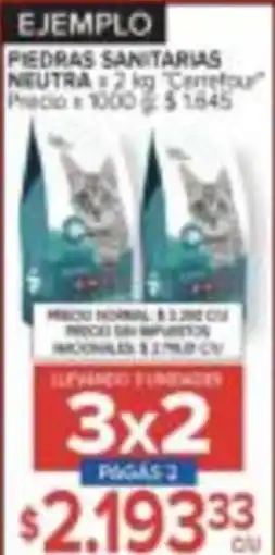 Carrefour Canefour piedras sanitarias neutra oferta