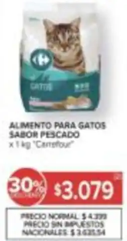 Carrefour Carrefour alimento para gatos sabor pescado oferta