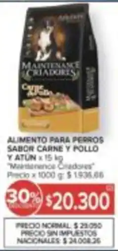 Carrefour Maitanence cadores alimento para perros sabor carne y pollo yatun oferta