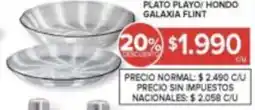 Carrefour Plato playo hondo galaxia flint oferta