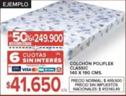 Carrefour Colchón poliflex classic oferta