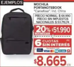 Carrefour Carrefour mochila portanotebook oferta
