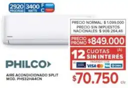 Carrefour Philco aire acondicionado split oferta
