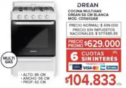 Carrefour Drean cocina multigas oferta