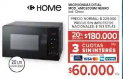 Carrefour Home microondas ditial oferta