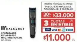 Carrefour 'nalk & rey cortabarba recargable oferta