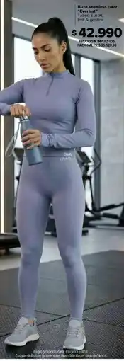 Carrefour Everlast buzo seamless color oferta