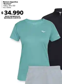Carrefour Everlast remera deportiva oferta