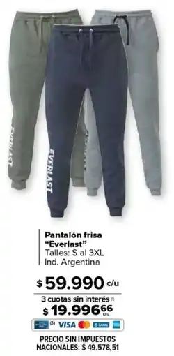 Carrefour Everlast pantalón frisa oferta
