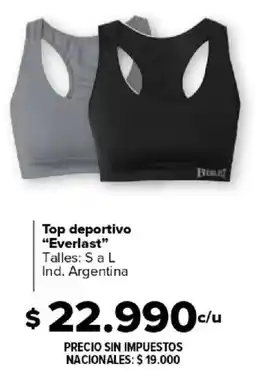 Carrefour Everlast top deportivo oferta