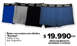 Carrefour Everlast boxer con costura con elástico oferta