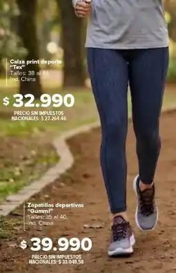 Carrefour Tex calza print deporte oferta