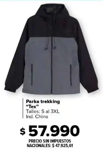 Tex parka trekking