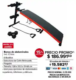Carrefour Banco de abdominales oferta
