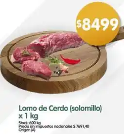 Supermercados Buenos Días Lomo de cerdo oferta