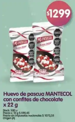 Supermercados Buenos Días Mantecol huevo de pascua con confites de chocolate oferta