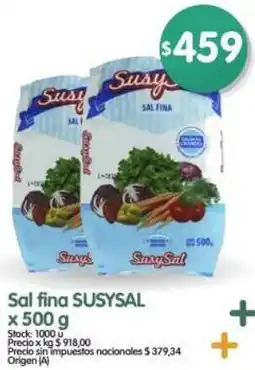 Supermercados Buenos Días Susysal sal fina oferta