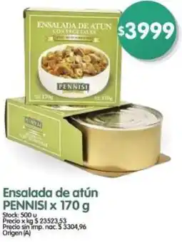 Supermercados Buenos Días Pennisi ensalada de atún oferta