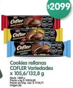 Supermercados Buenos Días Cofler cookies rellanas variedades oferta